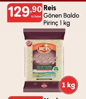 Reis Gönen Baldo Pirinç 1 Kg
