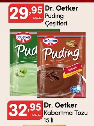 Dr. Oetker Puding Çeşitleri