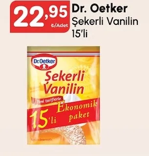 Dr. Oetker Şekerli Vanilin 15'Li