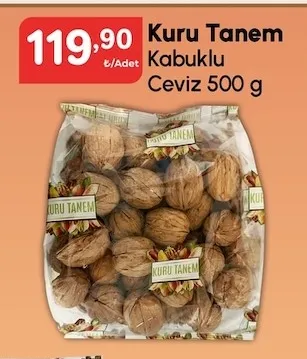 Kuru Tanem Kabuklu Ceviz 500 G