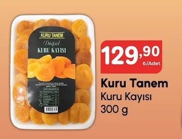 Kuru Tanem Kuru Kayısı 300 G