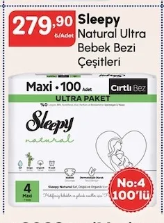 Sleepy Natural Ultra Bebek Bezi Çeşitleri