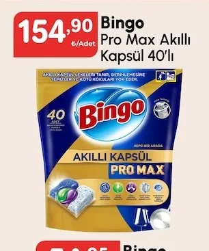 Bingo Pro Max Akıllı Kapsül 40'Lı