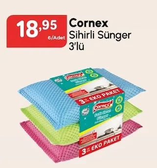 Cornex Sihirli Sünger 3'Lü