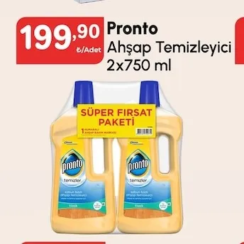 Pronto Ahşap Temizleyici 2X750 Ml