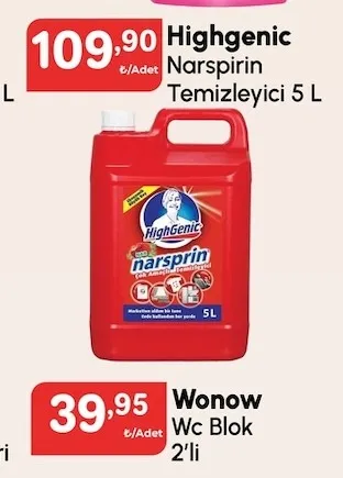 Highgenic Narspirin Temizleyici 5 L