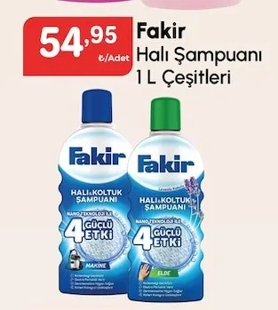 Fakir Halı Şampuanı 1 L Çeşitleri