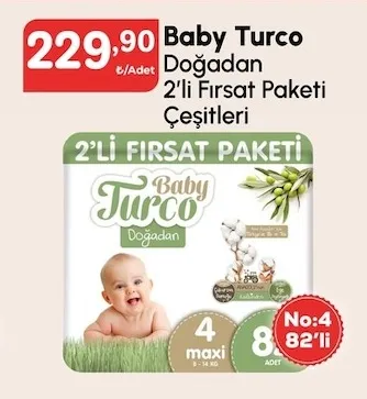 Baby Turco Doğadan 2'Li Fırsat Paketi Çeşitleri
