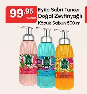 Eyüp Sabri Tuncer Doğal Zeytinyağlı Köpük Sabun 500 Ml