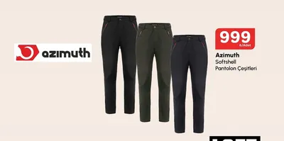 Azimuth Softshell Pantolon Çeşitleri