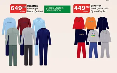 Benetton Erkek Kışlık Pijama Çeşitleri