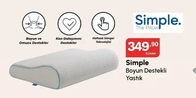 Simple Boyun Destekli Yastık