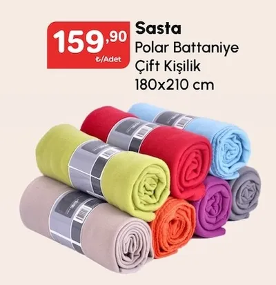 Sasta Polar Battaniye Çift Kişilik 180X210 Cm
