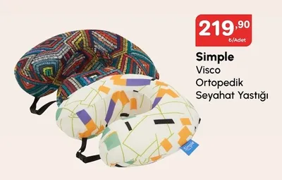 Simple Visco Ortopedik Seyahat Yastığı