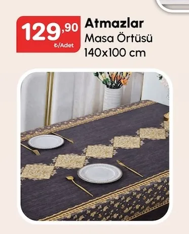 Atmazlar Masa Örtüsü 140X100 Cm