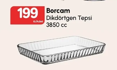 Borcam Dikdörtgen Tepsi 3850 Cc