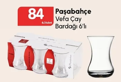 Paşabahçe Vefa Çay Bardağı 6'Lı