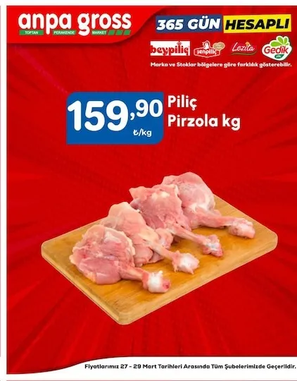 Piliç Pirzola Kg