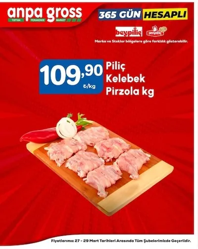 Piliç Kelebek Pirzola Kg