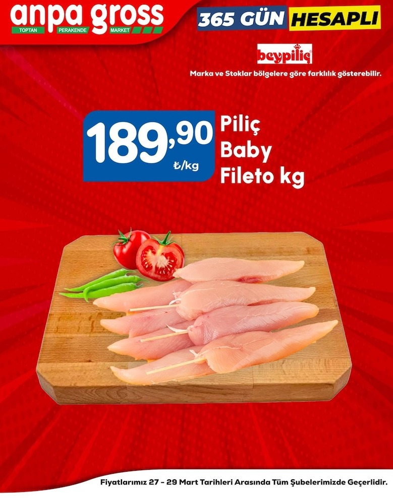 Piliç Baby Fileto Kg