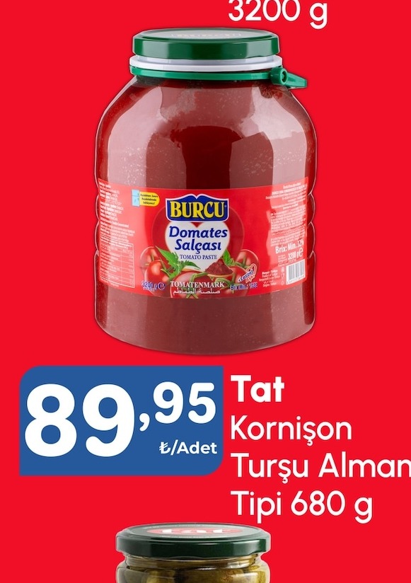 Tat Kornişon Turşu Alman Tipi 680 G