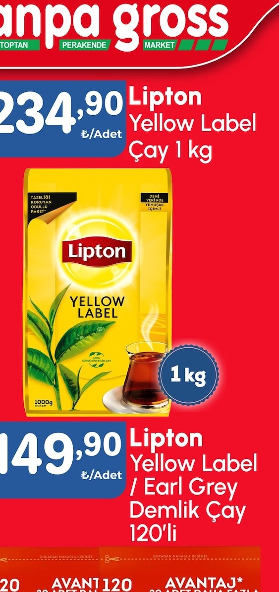 Lipton Yellow Label Çay 1 Kg