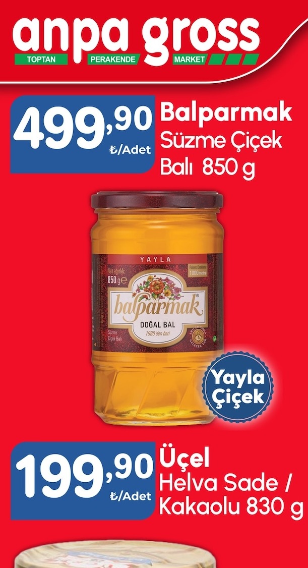 Balparmak Süzme Çiçek Balı 850 G