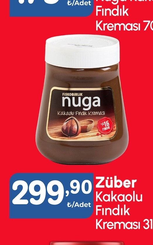 Züber Kakaolu Fındık Kreması 315 G
