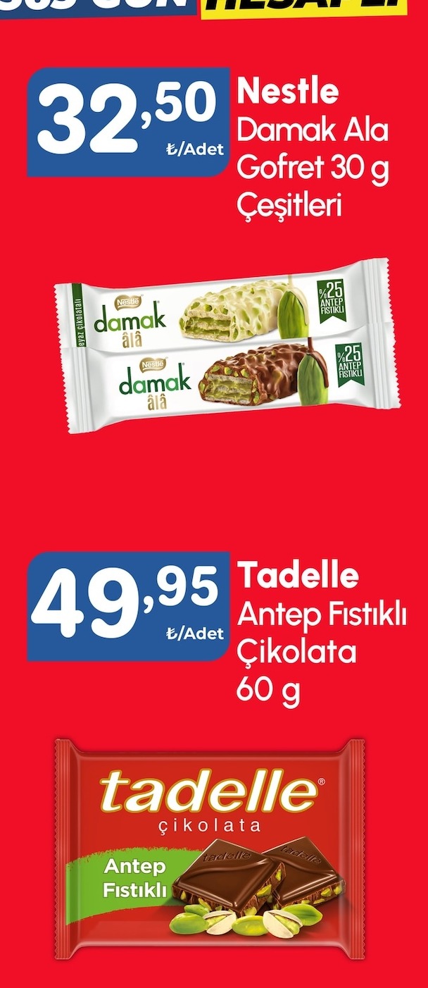 Nestle Damak Ala Gofret 30 G Çeşitleri