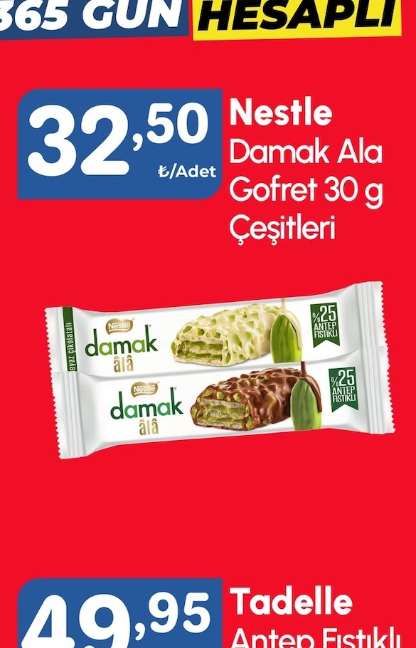 Nestle Damak Ala Gofret 30 G Çeşitleri