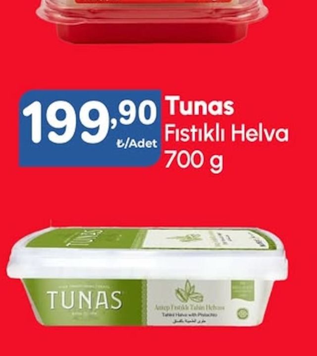 Tunas Fıstıklı Helva 700 G