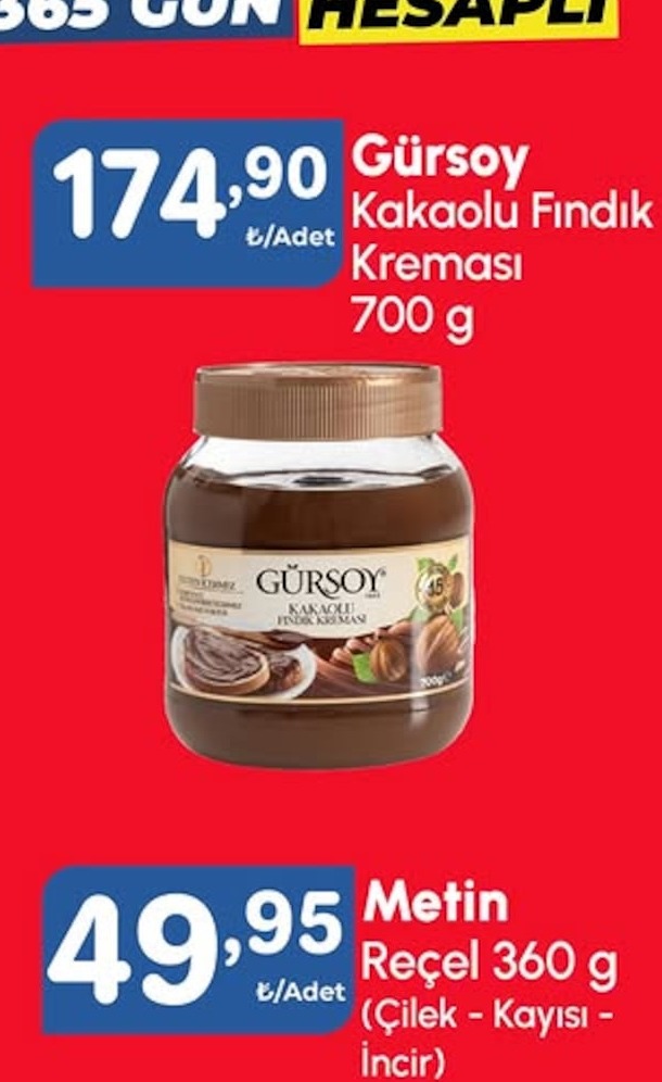 Gürsoy Kakaolu Fındık Kreması 700 G