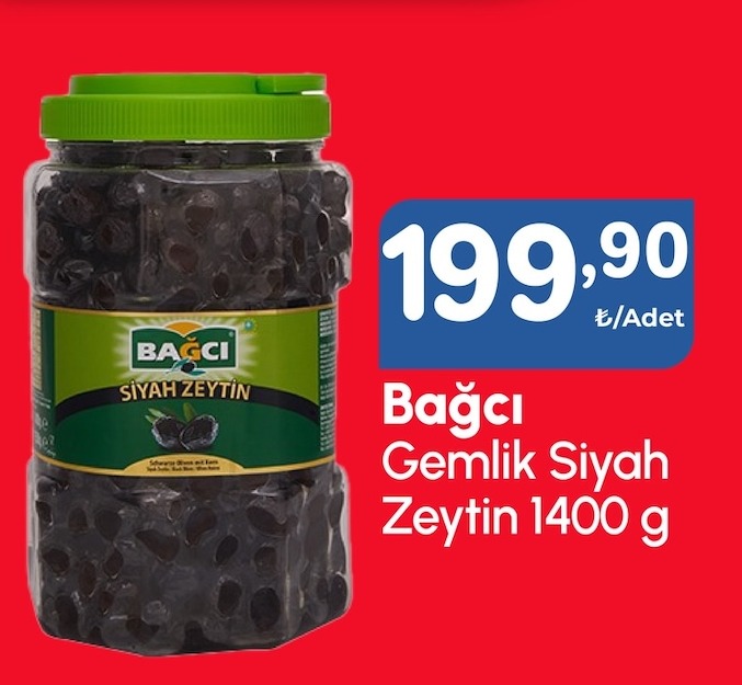 Bağcı Gemlik Siyah Zeytin 1400 G