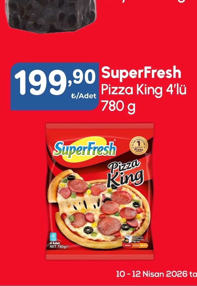 Superfresh Pizza King 4'Lü 780 G