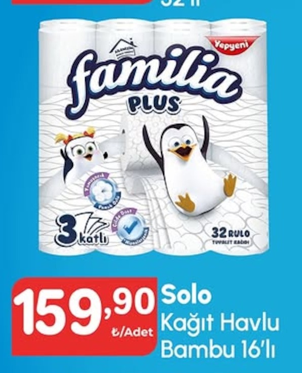 Familia Plus Tuvalet Kağıdı 32'Li