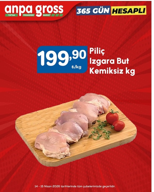 Anpa Gross Piliç Izgara But Kemiksiz Kg