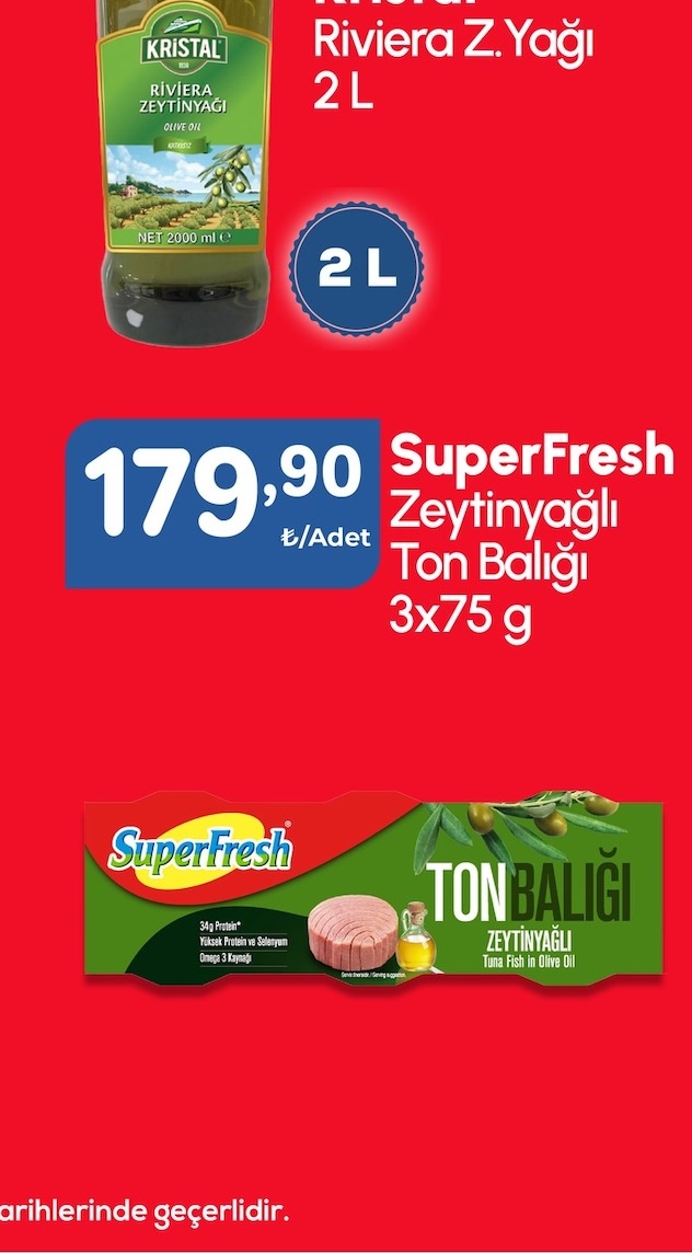 Superfresh Zeytinyağlı Ton Balığı 3X75 G