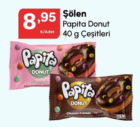 Şölen Papita Donut 40G Çeşitleri