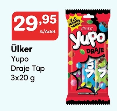 Ülker Yupo Draje Tüp 3X20 G