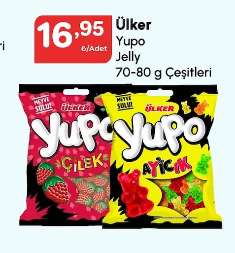 Ülker Yupo Jelly 70-80 G Çeşitleri