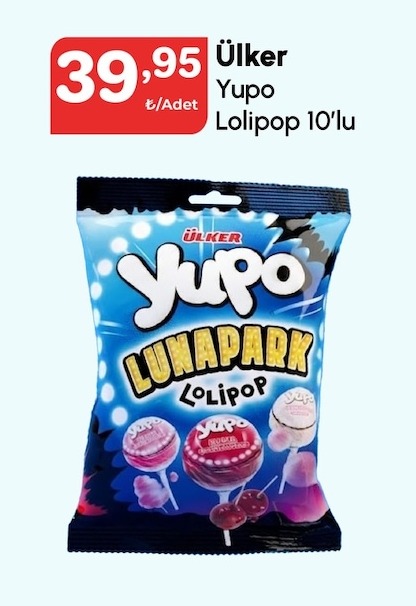 Ülker Yupo Lolipop 10'Lu