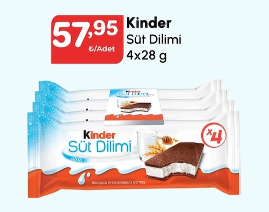 Kinder Sut Dilimi 4X28 G