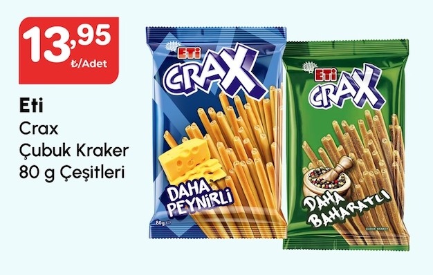 Eti Crax Çubuk Kraker 80G Çeşitleri