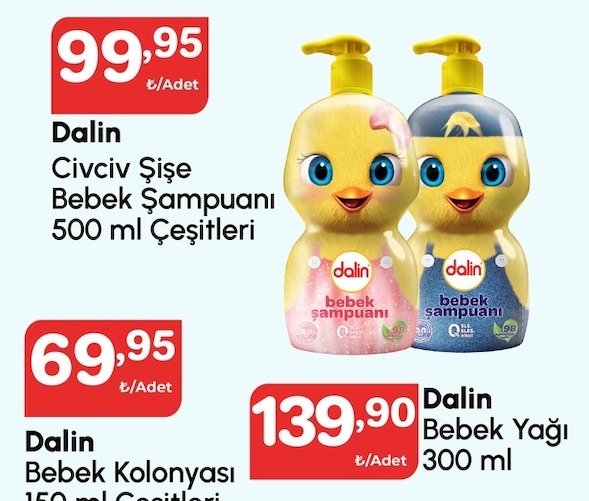 Dalin Civciv Şişe Bebek Şampuanı 500Ml