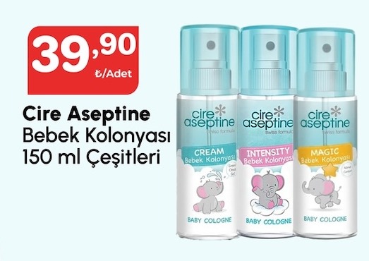 Cire Aseptine Bebek Kolonyasi 150 Ml Cesitleri