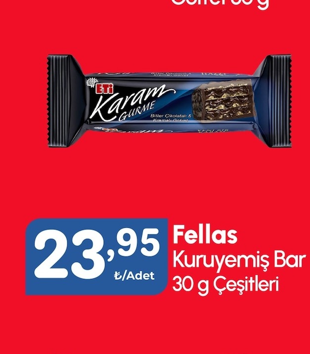 Eti Karam Gurme Bitter Çikolatalı & Kakaolu Gofret 65G
