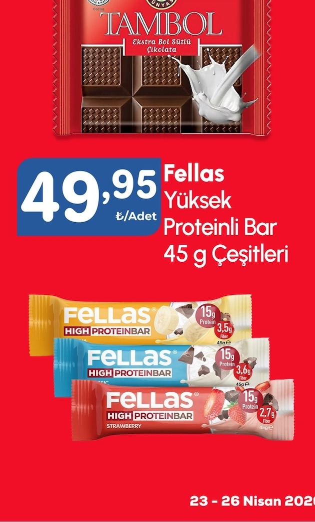 Fellas Yüksek Proteinli Bar 45G Çeşitleri