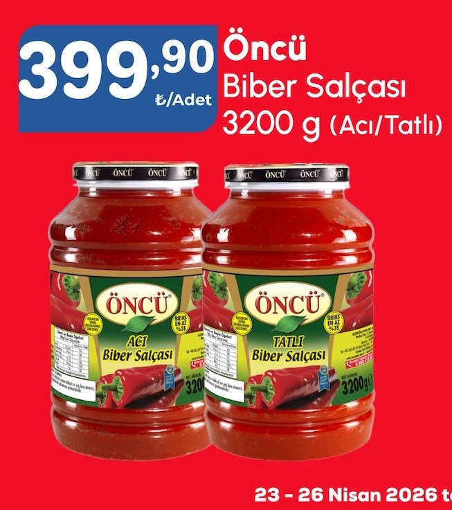 Öncü Biber Salçası 2X3200 G