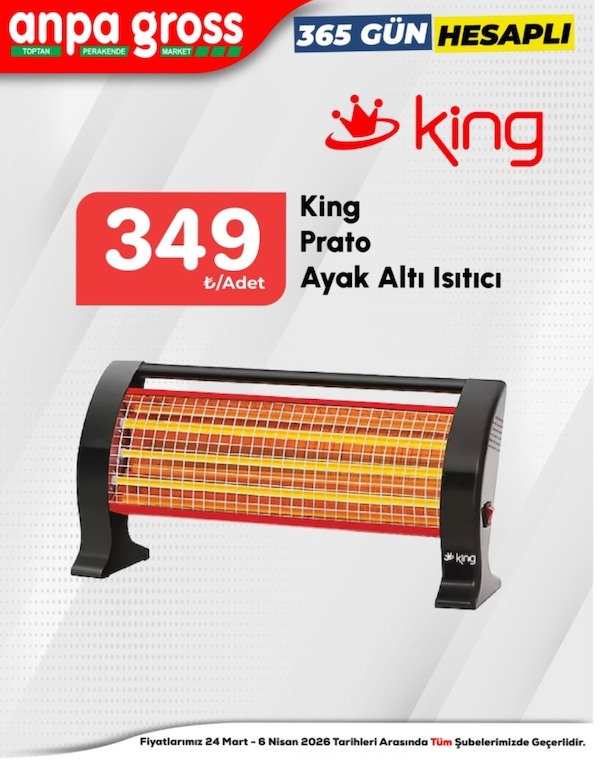 King Prato Ayak Altı Isıtıcı