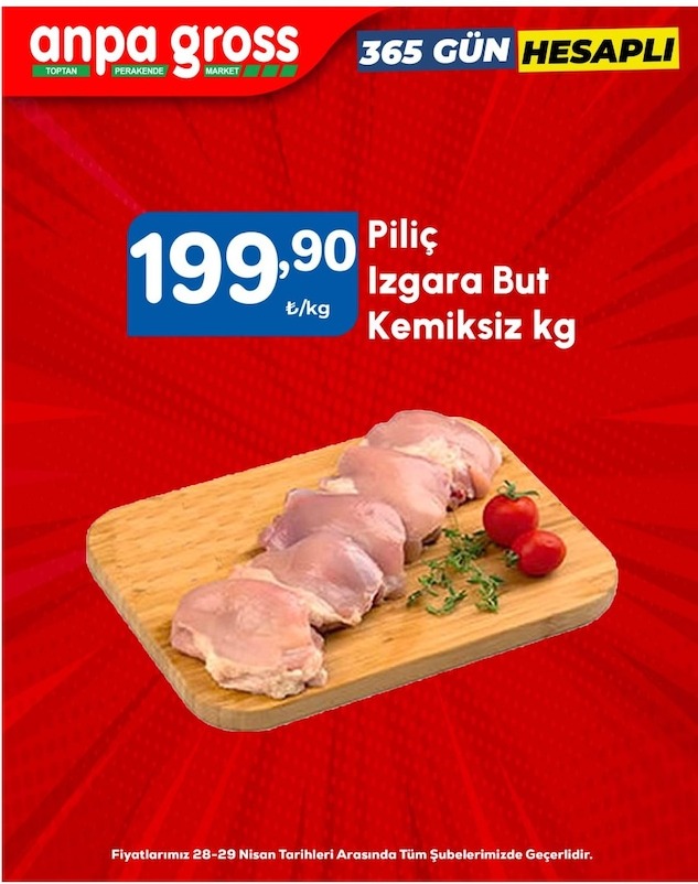 Anpa Gross Piliç Izgara But Kemiksiz Kg